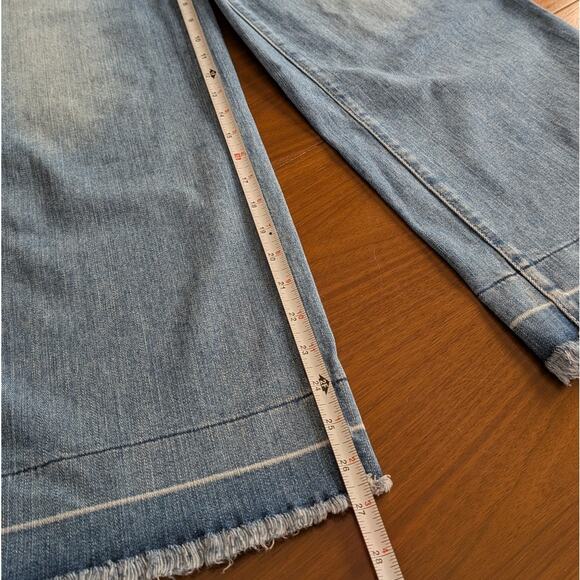 AG Adriano Goldschmied Yvette Blue Denim High Rise Wide Leg Jeans, size 24R - Picture 6 of 10
